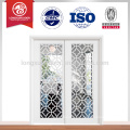 Glass balcony sliding wood glass door design